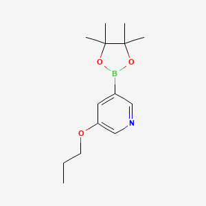 3-Propoxy-5-(4,4,5,5-tetramethyl-1,3,2-dioxaborolan-2-YL)pyridine