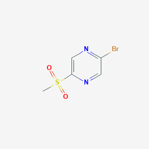 molecular formula C5H5BrN2O2S B1379046 2-Bromo-5-(methylsulfonyl)pyrazine CAS No. 1177421-54-3
