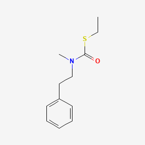 molecular formula C12H17NOS B13790460 S-Ethyl N-methyl-N-(2-phenylethyl)carbamothioate CAS No. 92886-89-0