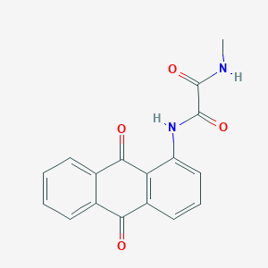 molecular formula C17H12N2O4 B13790468 N-(1-Anthraquinonyl)-N'-methyloxamide CAS No. 92573-25-6
