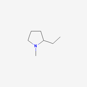 molecular formula C7H15N B13790474 2-Ethyl-1-methylpyrrolidine CAS No. 26158-82-7