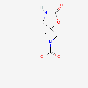 molecular formula C10H16N2O4 B1379054 Tert-butyl 6-oxo-5-oxa-2,7-diazaspiro[3.4]octane-2-carboxylate CAS No. 1799438-98-4