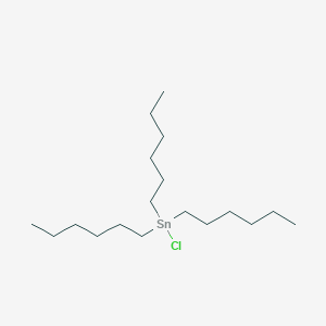 molecular formula C18H39ClSn B13790548 Trihexyltin chloride CAS No. 2791-60-8