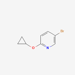 molecular formula C8H8BrNO B1379056 5-Bromo-2-cyclopropoxypyridine CAS No. 1243318-10-6