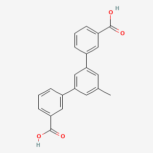 molecular formula C21H16O4 B13790560 3-[3-(3-carboxyphenyl)-5-methylphenyl]benzoic acid 