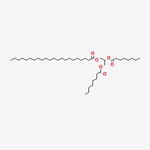 molecular formula C41H78O6 B13790570 2,3-Bis((1-oxooctyl)oxy)propyl docosanoate CAS No. 56149-10-1