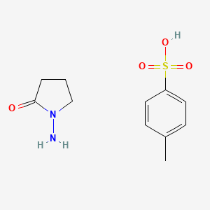 molecular formula C11H16N2O4S B1379060 1-(Amino)-2-pyrollidinone p-toluenesulfonate CAS No. 924898-12-4