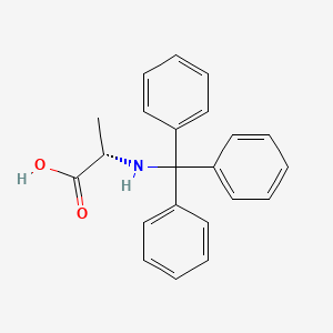 molecular formula C22H21NO2 B13790663 L-Alanine, N-(triphenylmethyl)- CAS No. 80514-64-3