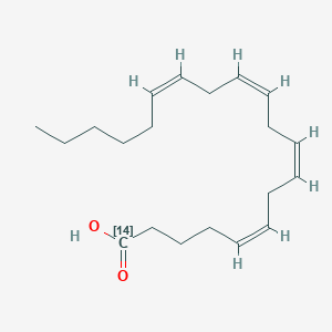 molecular formula C20H32O2 B13790670 Arachidonic acid-carboxy-14C CAS No. 3435-81-2