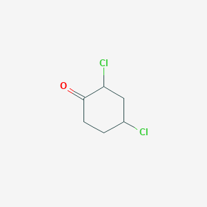 molecular formula C6H8Cl2O B13790689 Cyclohexanone,2,4-dichloro- 