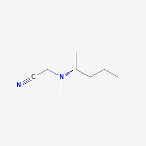 molecular formula C8H16N2 B13790690 Acetonitrile,[methyl[(1R)-1-methylbutyl]amino]- 