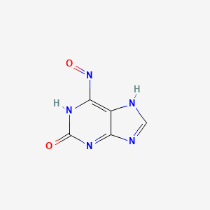 molecular formula C5H3N5O2 B13790693 N-Hydroxyisoquanine CAS No. 7269-59-2