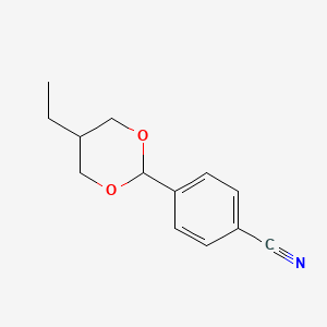 molecular formula C13H15NO2 B13790710 4-(5-Ethyl-1,3-dioxan-2-yl)benzonitrile CAS No. 1393826-78-2