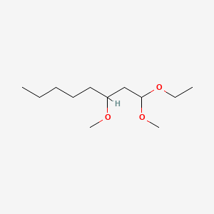 molecular formula C12H26O3 B13790718 1-Ethoxy-1,3-dimethoxyoctane CAS No. 94088-07-0