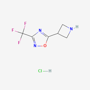 5-Azetidin-3-yl-3-(trifluoromethyl)-1,2,4-oxadiazole hydrochloride