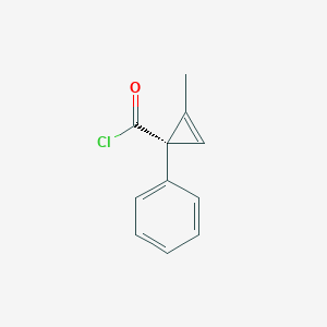 molecular formula C11H9ClO B13790725 (1S)-2-Methyl-1-phenylcycloprop-2-ene-1-carbonyl chloride CAS No. 82555-75-7