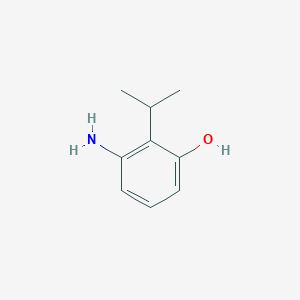 molecular formula C9H13NO B1379073 3-Amino-2-isopropylphenol CAS No. 1243386-07-3