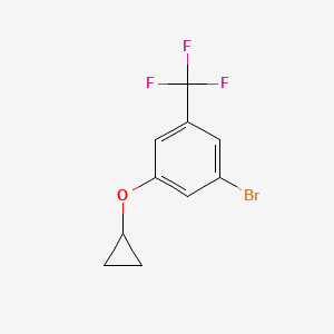 B1379074 1-Bromo-3-cyclopropoxy-5-(trifluoromethyl)benzene CAS No. 1243313-06-5