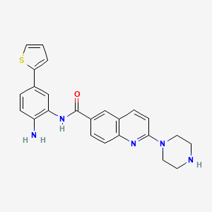 molecular formula C24H23N5OS B1379075 ACY-957 