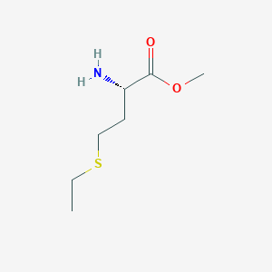 molecular formula C7H15NO2S B13790799 Methyl S-ethyl-L-homocysteinate 