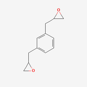 molecular formula C12H14O2 B13790849 m-Xylene-alpha,alpha'-dioxirane CAS No. 64038-52-4