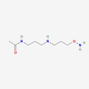 molecular formula C8H19N3O2 B13790867 N-(3-{[3-(Aminooxy)propyl]amino}propyl)acetamide 