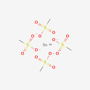 molecular formula C4H12O12S4Sn B13790892 Stannous methane sulfonate 