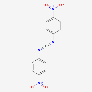molecular formula C13H8N4O4 B13790918 N,N'-Methanetetraylbis(4-nitroaniline) CAS No. 738-66-9