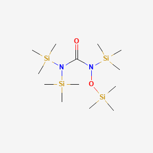 molecular formula C13H36N2O2Si4 B13790948 Urea, tris(trimethylsilyl)((trimethylsilyl)oxy)- CAS No. 64521-18-2