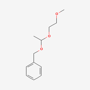 molecular formula C12H18O3 B13790951 1-Benzyloxy-1-(2-methoxyethoxy)ethane CAS No. 7492-39-9