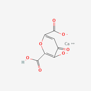 molecular formula C7H2CaO7 B13791084 Calcium 3-hydroxy-4-oxopyran-2,6-dicarboxylate CAS No. 831-53-8