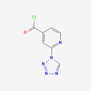 molecular formula C7H4ClN5O B13791163 2-(1H-Tetrazol-1-yl)pyridine-4-carbonyl chloride CAS No. 717871-78-8