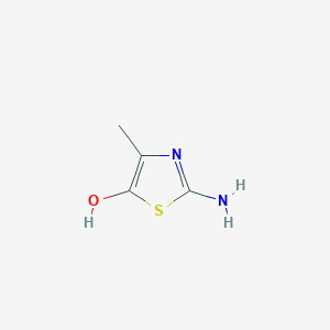 molecular formula C4H6N2OS B13791193 5-Thiazolol,2-amino-4-methyl- 