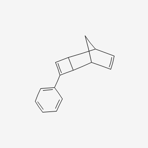 molecular formula C15H14 B13791208 3-Phenyltricyclo[4.2.1.0~2,5~]nona-3,7-diene CAS No. 815579-20-5