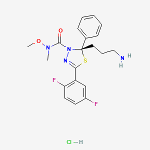 molecular formula C20H23ClF2N4O2S B1379122 Filanesib Hydrochloride CAS No. 1385020-40-5