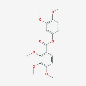 molecular formula C18H20O7 B13791227 3,4-Dimethoxyphenyl 2,3,4-trimethoxybenzoate 