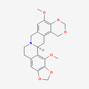 molecular formula C22H23NO6 B13791264 Bractavine CAS No. 23943-90-0