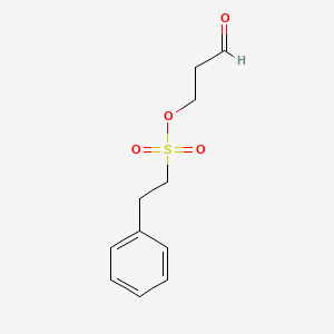 molecular formula C11H14O4S B13791276 Benzyl oxopropyl mesylate 