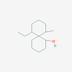 molecular formula C14H26O B13791282 5-Ethyl-1-methylspiro[5.5]undecan-11-ol 