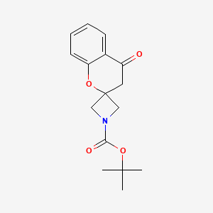 molecular formula C16H19NO4 B1379132 tert-Butyl 4'-oxospiro[azetidine-3,2'-chroman]-1-carboxylate CAS No. 1359701-97-5