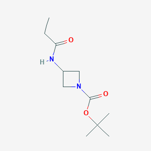 molecular formula C11H20N2O3 B1379141 tert-butyl 3-propanamidoazetidine-1-carboxylate CAS No. 1449669-90-2