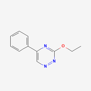 molecular formula C11H11N3O B13791443 as-Triazine, 3-ethoxy-5-phenyl- CAS No. 69466-64-4
