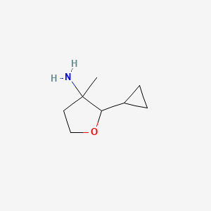 2-Cyclopropyl-3-methyloxolan-3-amine