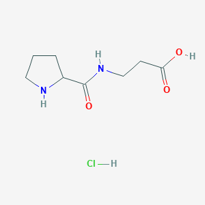 3-(Pyrrolidin-2-ylformamido)propanoic acid hydrochloride