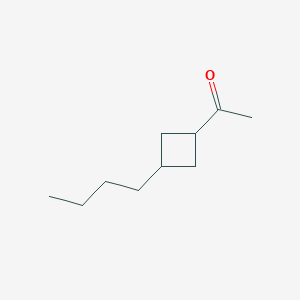molecular formula C10H18O B137915 1-(3-Butylcyclobutyl)ethanone CAS No. 154885-08-2