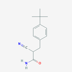 3-(4-Tert-butylphenyl)-2-cyanopropanamide
