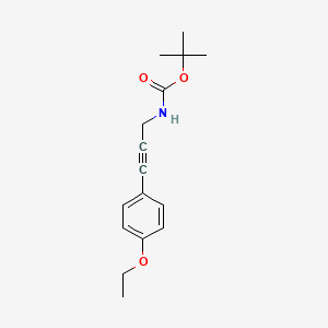 tert-butyl N-[3-(4-ethoxyphenyl)prop-2-yn-1-yl]carbamate