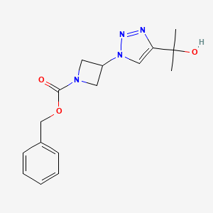 benzyl 3-[4-(2-hydroxypropan-2-yl)-1H-1,2,3-triazol-1-yl]azetidine-1-carboxylate