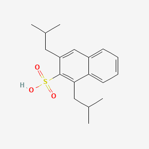 molecular formula C18H24O3S B13791549 Diisobutylnaphthalene-2-sulphonic acid CAS No. 958820-46-7