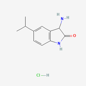 3-amino-5-(propan-2-yl)-2,3-dihydro-1H-indol-2-one hydrochloride
